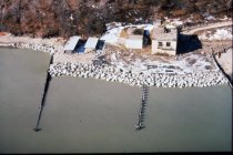 Aerial view of Yacht Club and NSSD parcel